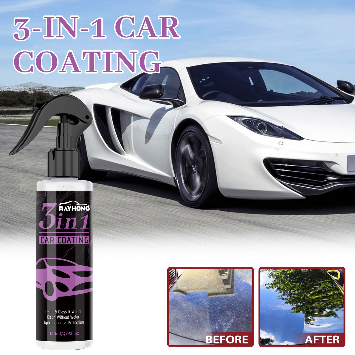 3-in-1 Ceramic Car Coating Spray