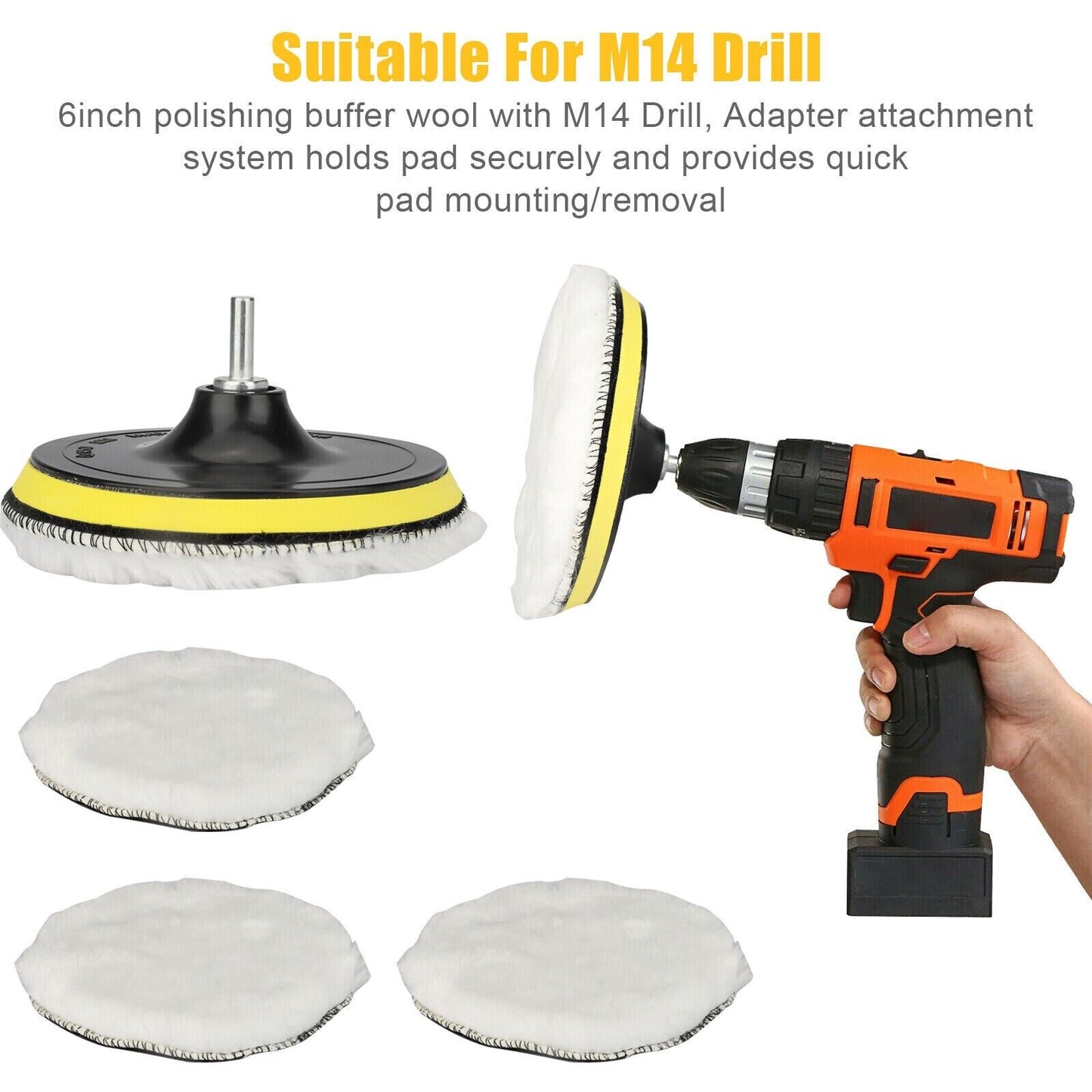 5-Piece Wool Polishing Pad Kit