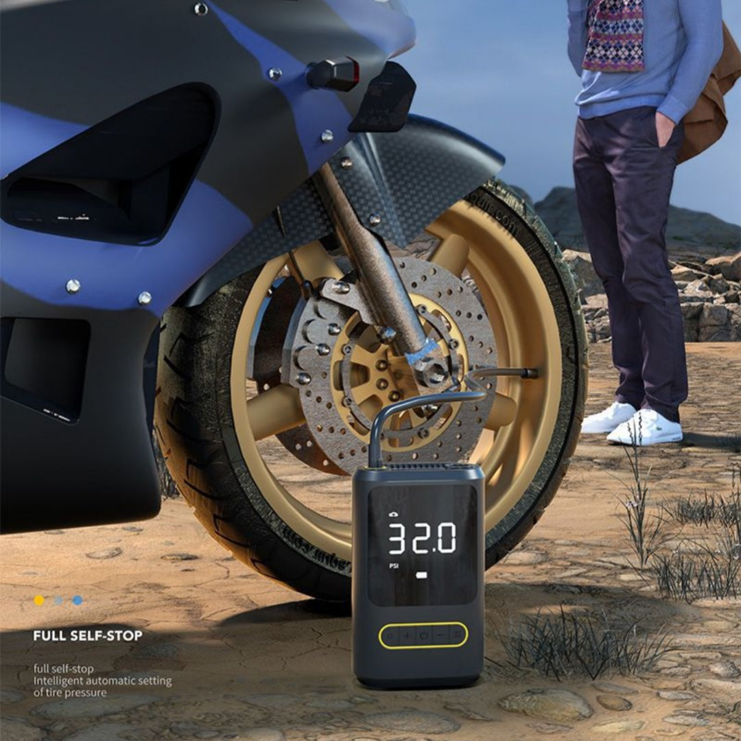 Mini Portable Wireless Tire Inflator – Fast & Smart Air Compressor