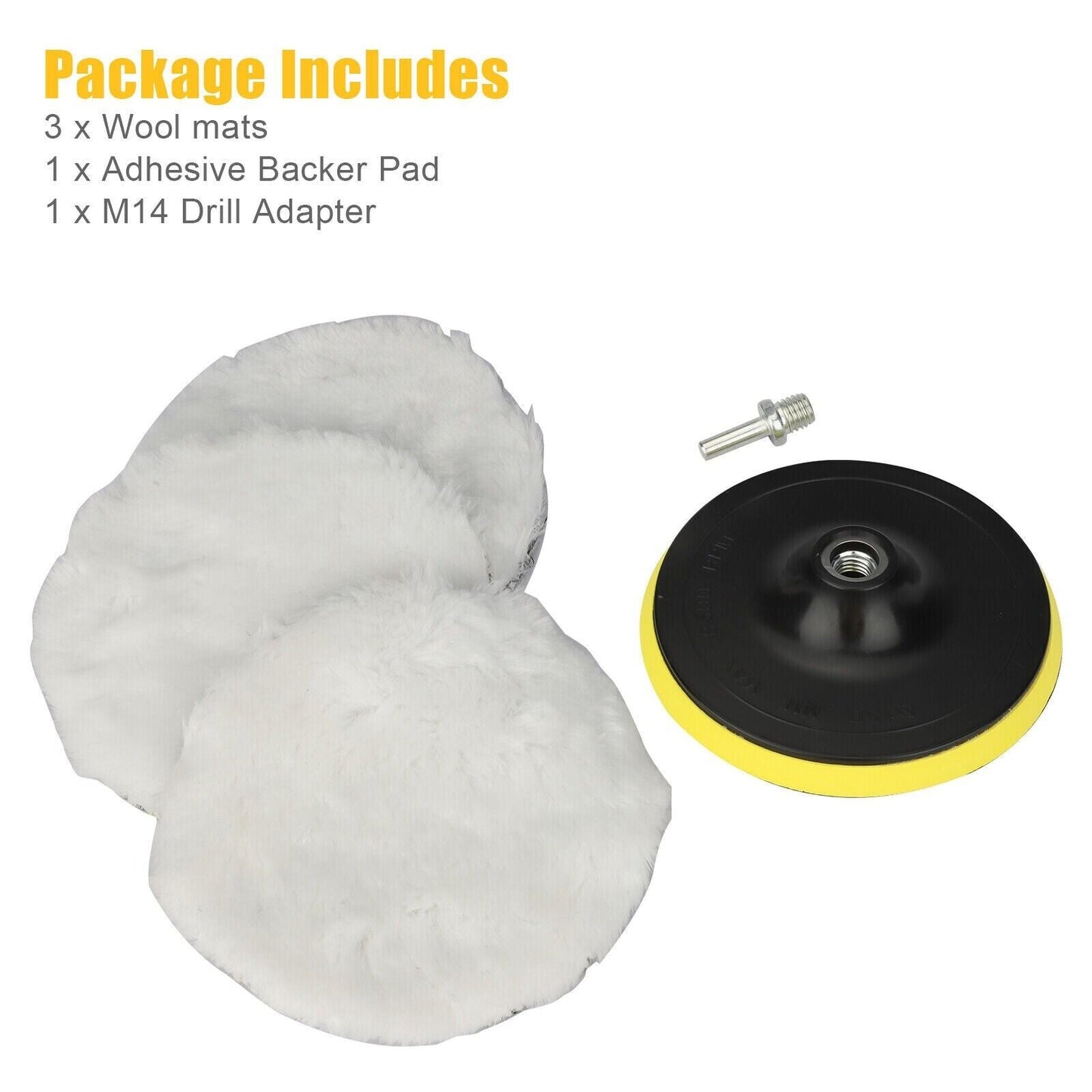 5-Piece Wool Polishing Pad Kit
