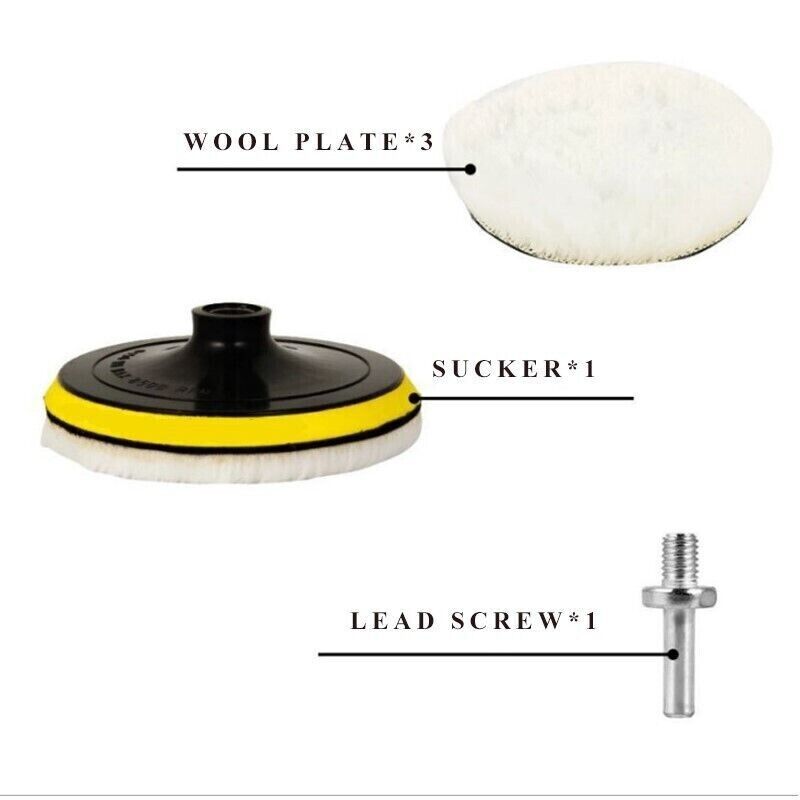 5-Piece Wool Polishing Pad Kit