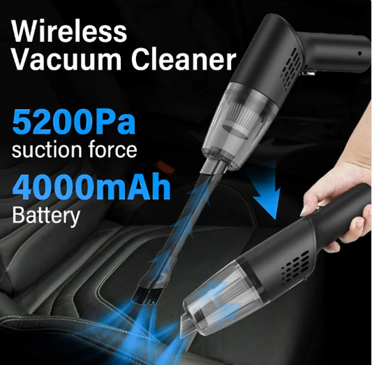 Power Spin Car Vacuum – Portable High-Power Cordless Cleaner