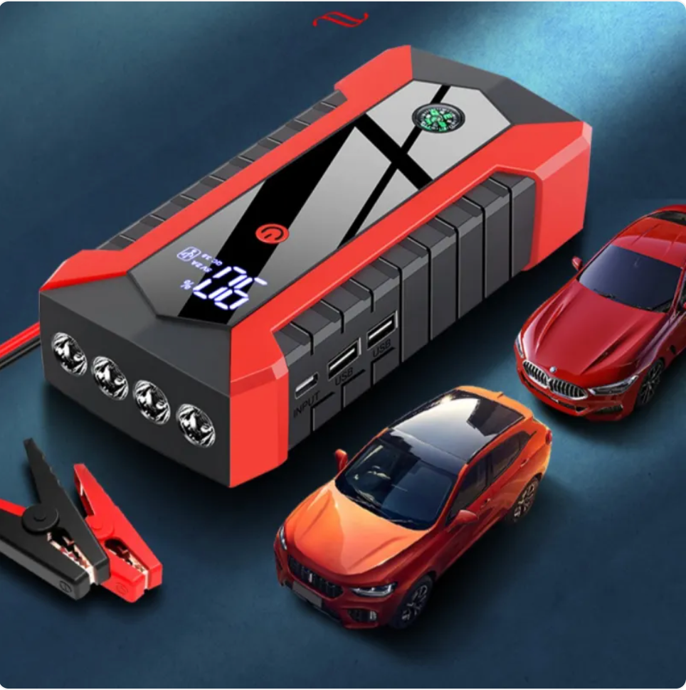 Car Emergency Starter Kit – 2000A Portable Jump Starter & Power Bank