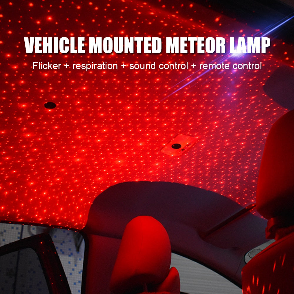 USB Laser Starry Sky Ambient Light – Transform Your Car Interior