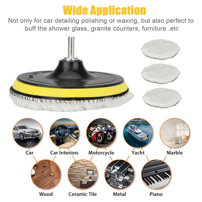 5-Piece Wool Polishing Pad Kit