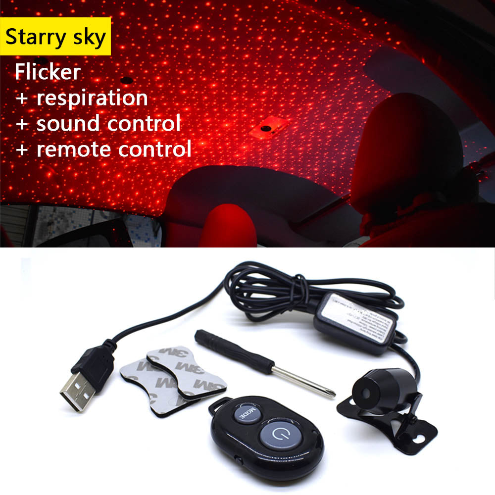 USB Laser Starry Sky Ambient Light – Transform Your Car Interior
