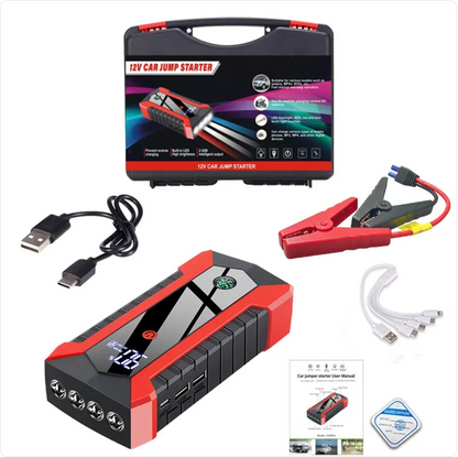 Car Emergency Starter Kit – 2000A Portable Jump Starter & Power Bank