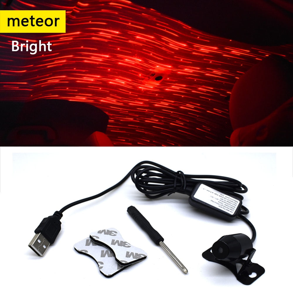 USB Laser Starry Sky Ambient Light – Transform Your Car Interior